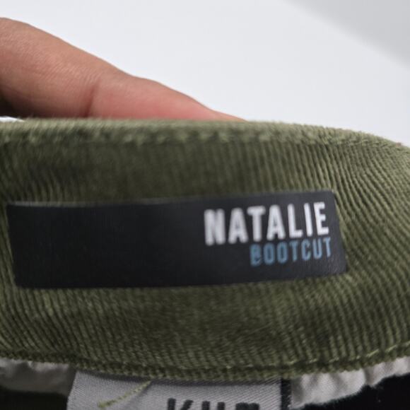 Kut From the Kloth natalie bootcut jeans size 0 corduroy green womens 5512 - Picture 11 of 13